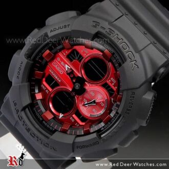 Casio G-Shock Analog Digital Black Red Watch GA-140AR-1A, GA140AR