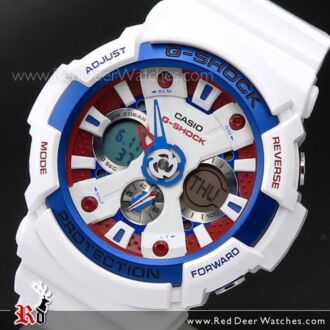 Casio G-Shock White Tricolor Series Limited Watch GA-201TR-7A, GA201TR