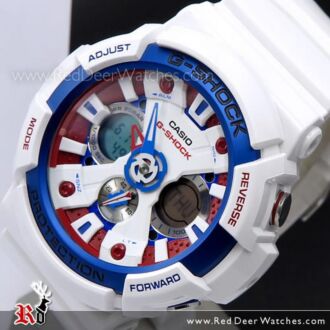 Casio G-Shock White Tricolor Series Limited Watch GA-201TR-7A, GA201TR