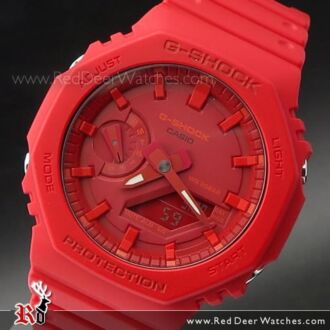 Casio G-Shock Carbon Core Guard All Red Watch GA-2100-4A, GA2100