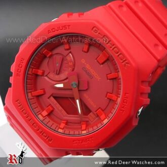 Casio G-Shock Carbon Core Guard All Red Watch GA-2100-4A, GA2100