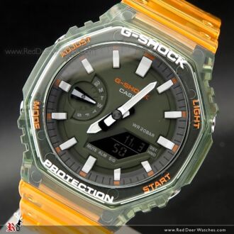 Casio G-Shock HIDDEN COAST Transparent Resin Watch GA-2100HC-4A, GA2100HC