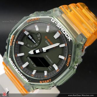 Casio G-Shock HIDDEN COAST Transparent Resin Watch GA-2100HC-4A, GA2100HC