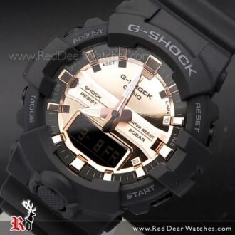 Casio G-Shock Black and Rose Gold Analog Digital Watch GA-800MMC-1A, GA800MMC