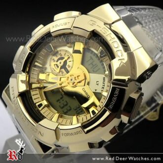 Casio G-Shock Metal Covered GOLD Clear Semi-Transparent Watch GM-110SG-9A, GM110SG