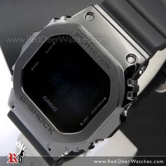 Casio G-Shock Black ion plated Stainless Steel Bezel Watch GM-5600B-1, GM5600B