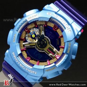 Casio G-SHOCK S-Series World time Purple Blue Unisex Watch GMA-S110HC-6A, GMAS110HC