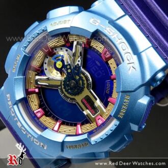 Casio G-SHOCK S-Series World time Purple Blue Unisex Watch GMA-S110HC-6A, GMAS110HC