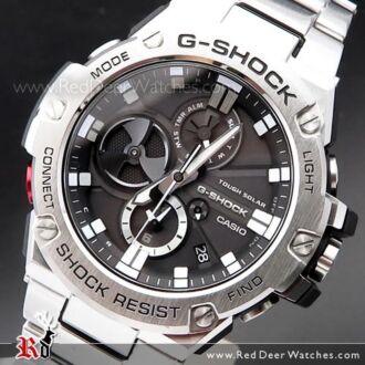 Casio G-Shock G-Steel Tough Solar Bluetooth Watch GST-B100D-1A, GSTB100D