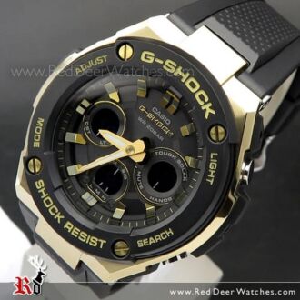 Casio G-Shock Analog Digital Solar Black Blue Sport Watch GST-S300G-1A9, GSTS300G