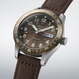 Seiko 5 Sports Field Series Brown Nylon Strap Watch HDB009K1