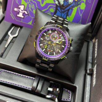 CITIZEN x EVANGELION EVA-01 Eco-Drive Radio-Controlled Ltd Watch JY8138-61E