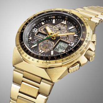 Citizen Promaster SKYHAWK Eco-Drive 50th Anniversary Gold Watch JY8144-50E