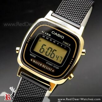 Casio Vintage Digital Mesh Band Ladies Watch LA670WEMB-1, LA670WEMB