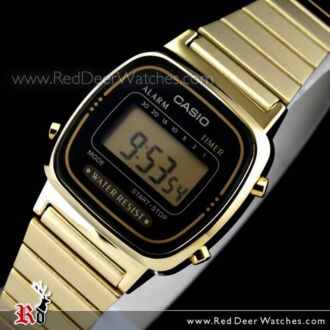 Casio Retro Gold Tone Digital Ladies Watches LA670WGA-1DF