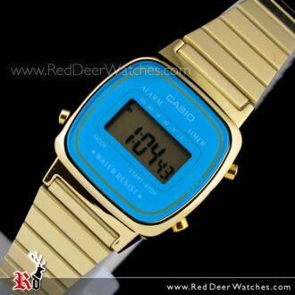 Casio Retro Gold Tone Digital Ladies Watches LA670WGA-2DF, LA670WGA