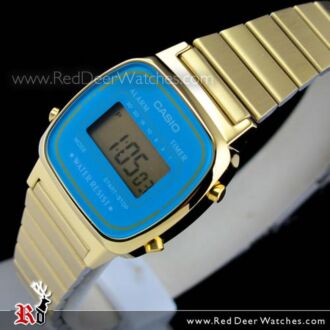 Casio Retro Gold Tone Digital Ladies Watches LA670WGA-2DF, LA670WGA