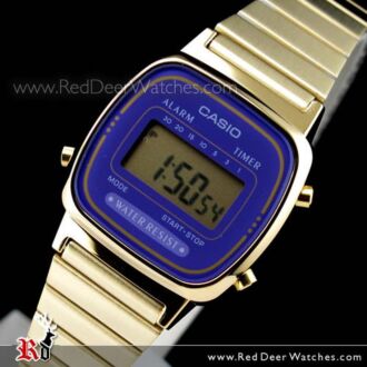 Casio Retro Gold Tone Digital Ladies Watches LA670WGA-6DF