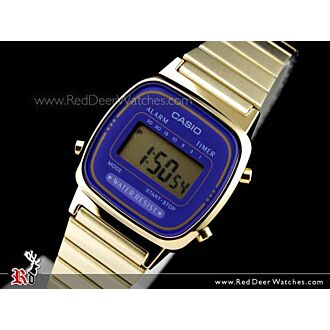 Casio Retro Gold Tone Digital Ladies Watches LA670WGA-6DF