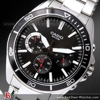 Casio Date Day 24 Hour Indicator Analog Mens Watch MTD-320D-1AV, MTD320D