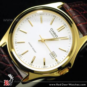 Casio Men's Watches Fashion Leather Gold MTP-1183Q-7ADF