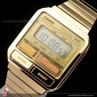 Casio Retro-Inspired Gold Digital Watch A120WEG-9A