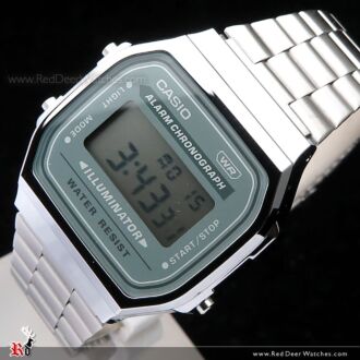 Casio Vintage Retro style Unisex Digital Watch A168WA-1, A-168WA