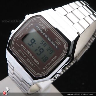 Casio Vintage Retro style Unisex Digital Watch A168WA-1, A-168WA