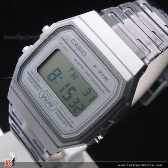 Casio Transparent Gray Digital Unisex Watch F-91WS-8DF