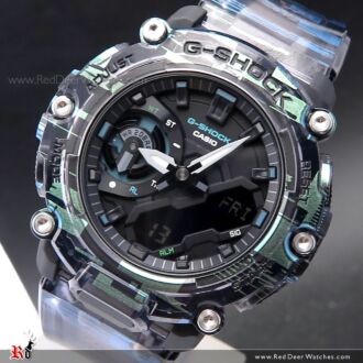 Casio G-Shock Analog Digital Glitch Blazing Watch GA-2200NN-1A, GA2200NN