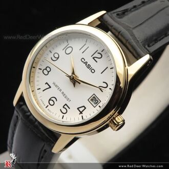 Casio Day Date Quartz Leather Strap Ladies Watch LTP-V002GL-7B2, LTPV002GL
