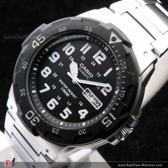 Casio Men's Diver Style Quartz Watch with Stainless Steel MRW-200HD-1B