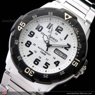 Casio Men's Diver Style Quartz Watch with Stainless Steel MRW-200HD-7B