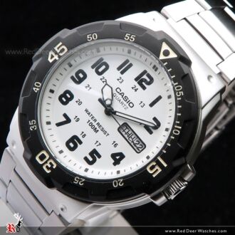 Casio Men's Diver Style Quartz Watch with Stainless Steel MRW-200HD-7B