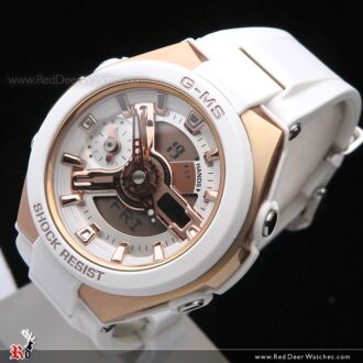 Casio Baby-G G-MS White x Rose Gold Ladies Watch MSG-400G-7A, MSG400G