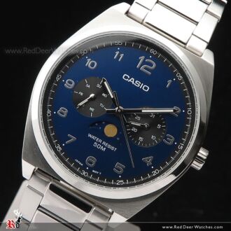 Casio Quartz Moonphase Stainless Steel Watch MTP-M300D-2AV, MTPM300D