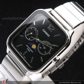 Casio Quartz Moonphase Stainless Steel Watch MTP-M305D-1AV, MTPM305D