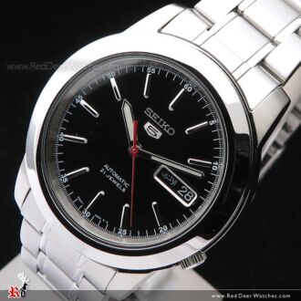 SEIKO 5 Automatic Watch See-thru Back Gray Gold Watch SNXS75K