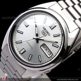 SEIKO 5 Automatic Watch See-thru Back Gray Gold Watch SNXS75K