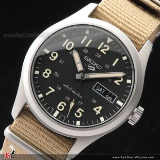 Seiko 5 Automatic Field Sports Military NATO Band Watch SRPG35K1