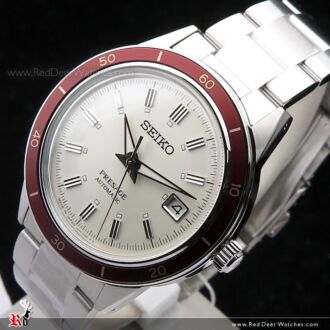 Seiko Presage Automatic Style 60's Ruby Ivory Dial Watch SRPH93J1