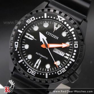 Citizen Automatic 100m Rubber Strap Rose Gold Sport Watch NH8383-17E