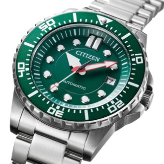 Citizen Orange Dial Automatic Watch NJ0128-80X