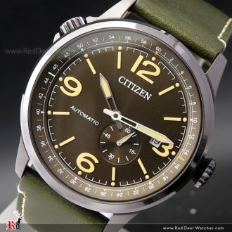 Citizen Mechanical Calf Leather Automatic Watch NJ0147-18X