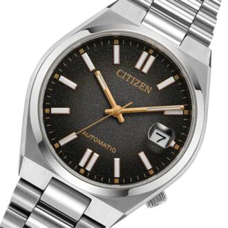 Citizen Tsuyosa 37mm Time Slip Sunray Black Dial Unisex Automatic Watch NJ0200-50E