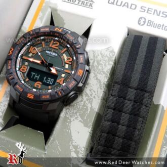 Casio ProTrek Quad Sensor Bluetooth Watch PRT-B50FE-3, PRTB50FE Extra strap