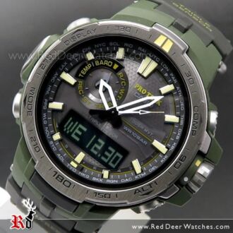 Casio ProTrek Solar Radio Multiband 6 Analog-Digital Watch PRW-6000Y-1, PRW6000Y With Extra Strap