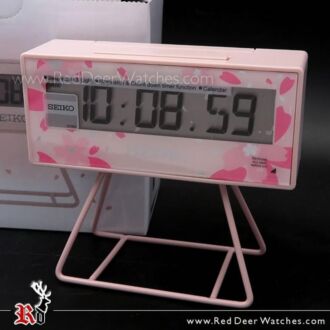 SEIKO Miniature Marathon Timer Sakura Pink Clock QHL082P