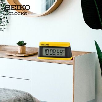 Seiko Miniature Marathon Timer Alarm Clock QHL091Y