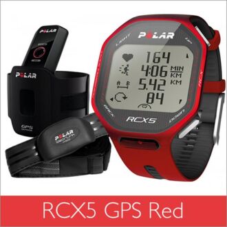 Polar RCX5 GPS Red Sports Training Watch with Heart Rate Monitor